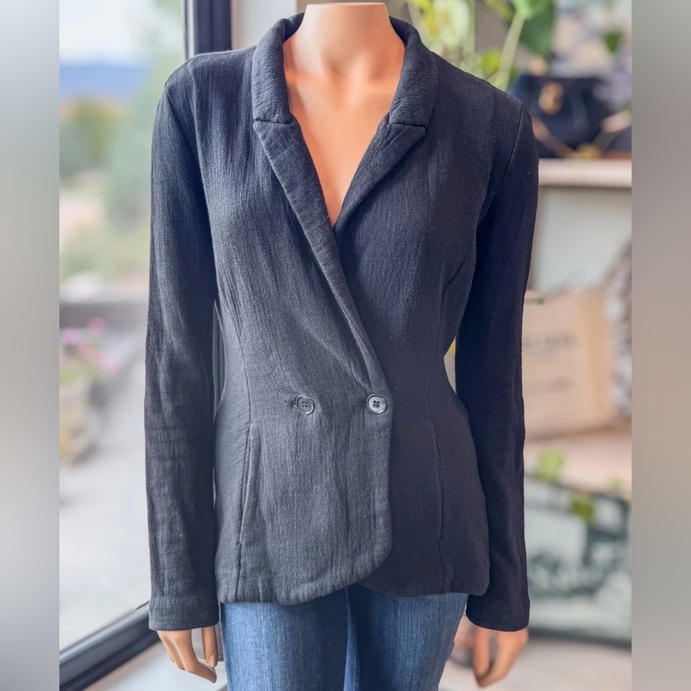 T by Alexander Wang Women’s Designer Open Back Wrap Blazer Jacket Black Size S
